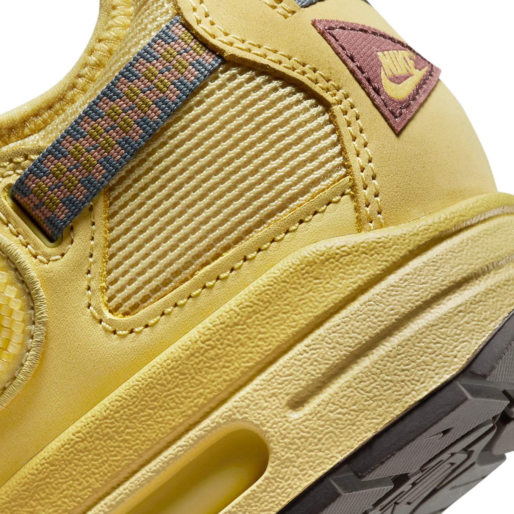 Back view of Travis Scott x Nike Air Max 1 Saturn Gold DO9392-700